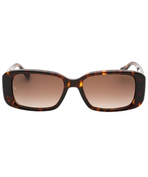 Gloednieuwe bruine Tommy Hilfiger zonnebril, lensbreedte = 54 mm, neusbrugbreedte = 17 mm, armlengte = 135 mm, zonnebril, zonnebrillendoos, schoonmaakdoekje en onderhoudsinstructies allemaal inbegrepen, 100% bescherming tegen UVA- en UVB-zonlicht en conform de Britse norm EN 1836:2005, bruine lenszonnebril, 100% plastic