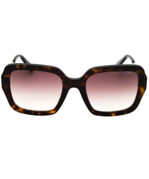 Marc Jacobs Havana Sunglasses, Lens Width = 54mm, Nose Bridge Width = 21mm, Arm Length = 140mm, Sunglasses, Sunglasses Case, Cleaning Cloth and Care Instructions all Included, 100% Protection Against UVA & UVB Sunlight and Conform to British Standard EN 1836:2005, Brown SF Lens Sunglasses, 100% Plastic