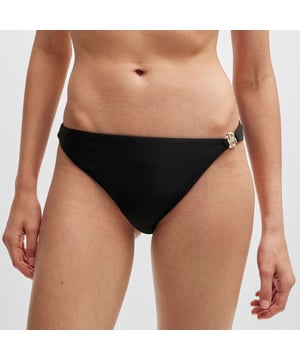 Womens BOSS Fully Lined Bikini Bottoms with Double B monogram in black.Bikini bottoms crafted in lustrous stretch fabric by BOSS. Trimmed with an elegant Double B monogram  this pair is fully lined for comfort.Main material: 65% Polyamide  35% Elastane.  Lining: 88% Polyester  12% Elastane.  Ref: 50515504-001Please note that returns will only be accepted if the hygiene label is still attached to the product.