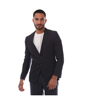 Men's Hugo Harvey Blazer Jacket. The Boss blazer, part of the formal collection, is crafted for a sophisticated appearance. Featuring a notch lapel collar and a button closure, it exudes elegance. The jacket is designed in a slim fit, adorned with a classic solid pattern and includes practical pockets.- Single breasted blazer.- Notched lapel.- Fully lined.- Two-button closure at front.- Welt pocket by the left chest.- Flap pockets at waist.- Slim fit. Material: 63% Virgin Wool, 27% Cotton, 10% Polyester. Ref: 50439933405.