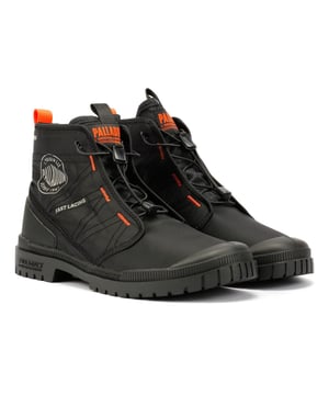 Lightweight nylon upper boots designed for comfort and versatility. Featuring an elastic lace-up fastening with toggle for a secure, adjustable fit. Built on a durable TPR outsole for enhanced grip and flexibility.