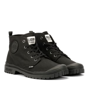 Vegan friendly boots featuring a soft washed canvas upper with a durable rubber toe cap for added protection. Designed with a lightweight TPR outsole for flexibility and everyday comfort. A sustainable and stylish choice for casual wear.