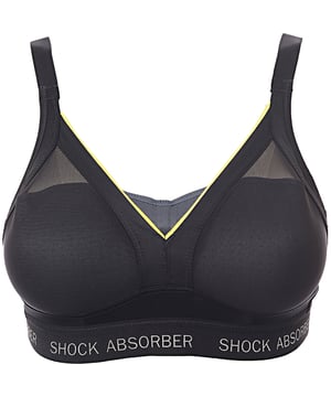 Elevate your workout performance with the Shock Absorber Women's Shaped High Support Sports Bra in Black. Designed for active women who demand both comfort and support, this sports bra offers maximum support for high-impact activities like running, aerobics, and intense training. The innovative design features a shaped, molded cup that provides extra support and a smooth, flattering silhouette. Made from moisture-wicking, breathable fabric, it keeps you cool and dry even during your most intense workouts. The adjustable straps and wide band ensure a secure, customizable fit, while the sleek black color pairs effortlessly with any workout gear.

High support design for intense physical activities

Shaped, molded cups for extra support and a smooth fit

Moisture-wicking, breathable fabric for comfort and dryness

Adjustable straps and wide band for a secure, customizable fit

Classic black color for easy pairing with workout clothes

The Shock Absorber Women's Shaped High Support Sports Bra in Black combines functionality and style, making it a must-have for active women who need reliable support and comfort during their workouts.