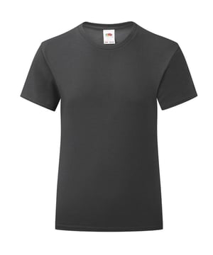 With a soft touch, fashion fit and 1x1 ribbed collar. Also includes a taped neck with a tear out label, tubular body and twin needle sleeves and hem. Sizes (age, height, chest to fit): 3-4 Years - 104cm (22/24), 5-6 Years - 116cm (26/28), 7-8 Years - 128cm (30), 9-11 Years - 140cm (32), 12-13 Years - 152cm (34), 14-15 Years - 164cm (36). Material: 100% ringspun combed cotton.