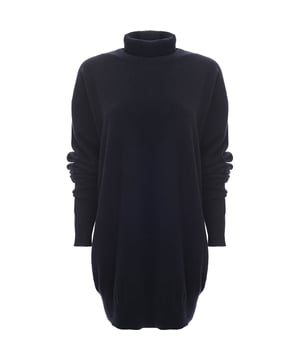 Elevate your winter wardrobe with the RAEY Women's Journo Recycled Cashmere Roll Neck Jumper in Navy. Crafted from a luxurious blend of wool and recycled cashmere, this jumper offers a perfect combination of warmth, softness, and sustainability. The roll neck adds a touch of sophistication and extra coziness, while the rich navy color provides versatility to pair with any outfit. Whether for layering or wearing on its own, this eco-conscious piece delivers both style and comfort, making it a timeless addition to your collection.