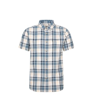 Design: Checked. Lining: Mesh. Pockets: 1 Chest Pocket, Zip. Fastening: Button-Down. Sleeve-Type: Short-Sleeved. Neckline: Turn Down Collar. Fabric Technology: Breathable, Lightweight. Outer Materials: 100% Cotton. XXS: 33 in. XS: 35 in. S: 37 in. M: 40 in. L: 43 in. XL: 46 in. XXL: 49 in. 3XL: 53 in. 4XL: 56 in.