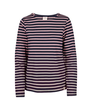 95% Baumwolle, 5% Elastan. Gewebe: Jerseyware. Design: Garngefärbte Streifen. Gerippte Einbindung, Gewebtes Hemdetikett. GSM (Gramm pro Quadratmeter): 180. Langärmlig. Bündchen: gerippt. Rundhalsausschnitt. XXS: 78,74 cm. XS: 81,28 cm. S: 86,36 cm. M: 90,17 cm. L: 96,52 cm. XL: 102 cm. XXL: 107 cm. 3XL: 112 cm.