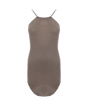 Effortlessly chic and versatile, the Rick Owens Women's Silk Rib Jersey Halter Tank in grey combines luxurious silk with a contemporary ribbed texture. The halter neckline offers a flattering silhouette, while the blend of 88% viscose and 12% silk ensures a soft, breathable feel against the skin.

Perfect for layering or wearing solo, this tank exudes minimalist elegance, ideal for both casual days and elevated evening looks. The subtle grey tone adds a timeless touch, making it a wardrobe staple for the modern woman.

Details:

Ribbed texture for a contemporary, flattering fit

Halter neckline for a sleek, elegant look

Crafted from 88% viscose and 12% silk for a soft, luxurious feel

Ideal for layering or as a standalone statement piece