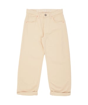 RAEY Womens Organic Linen Dad Jean in Beige 100% Linen