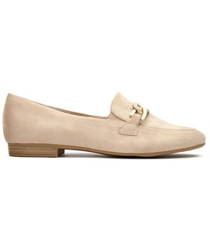 Der Jana Saddle bietet eine raffinierte Interpretation der klassischen Loafer-Silhouette. Gefertigt aus einem weichen synthetischen Obermaterial in einem vielseitigen natÃ¼rlichen Farbton, bieten diese veganen Schuhe Stil ohne Kompromisse. Das farblich abgestimmte Satteldetail verleiht subtiles Interesse, wÃ¤hrend das elegante Profil erhalten bleibt. Im Inneren finden Sie eine durchdacht gestaltete Komforteinlegesohle und eine vollstÃ¤ndige FÃ¼tterung fÃ¼r ganztÃ¤gigen Tragekomfort. Die flexible Gummisohle sorgt fÃ¼r zuverlÃ¤ssige Traktion und natÃ¼rliche Bewegungsfreiheit wÃ¤hrend Ihres Tages.