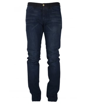 Vaqueros Lanvin en algodón azul.Ajuste clásico.Placa negra en la espalda.Cierre con botones.100% algodón.