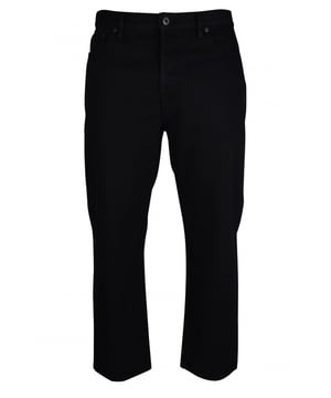 Vaqueros negros de algodón elástico Valentino.Etiqueta negra en la parte trasera con el logotipo VLTN en blanco.Trabillas para el cinturón.Made in Italy