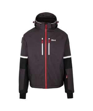Outer Materials: 100% Polyester. Shell: PU Membrane. Filling Material: 100% Polyester. Filling: Down-Touch. Lining: Polyamide, Polyester. Design: Contrast. Fabric Technology: Flexible, Water Repellent. Cuff: Adjustable, Inner Stretch. Channel Detail, Detachable Snowskirt. Neckline: Hooded. Sleeve-Type: Long-Sleeved. Hood Features: Adjustable, Zip-Off. Fit: Snug Fit. Pockets: 2 Lower Pockets, 2 Chest Pockets, Ski Pass Pocket, Zip, Goggle Pocket, Audio. Fastening: Full Zip. Hem: Adjustable, Drawcord. XXS: 33 in. XS: 35 in. S: 37 in. M: 40 in. L: 43 in. XL: 46 in. XXL: 48 in.