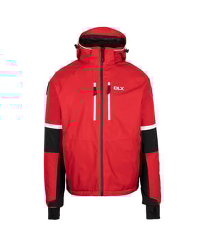 Outer Materials: 100% Polyester. Shell: PU Membrane. Filling Material: 100% Polyester. Filling: Down-Touch. Lining: Polyamide, Polyester. Design: Contrast. Fabric Technology: Flexible, Water Repellent. Cuff: Adjustable, Inner Stretch. Channel Detail, Detachable Snowskirt. Neckline: Hooded. Sleeve-Type: Long-Sleeved. Hood Features: Adjustable, Zip-Off. Fit: Snug Fit. Pockets: 2 Lower Pockets, 2 Chest Pockets, Ski Pass Pocket, Zip, Goggle Pocket, Audio. Fastening: Full Zip. Hem: Adjustable, Drawcord. XXS: 33 in. XS: 35 in. S: 37 in. M: 40 in. L: 43 in. XL: 46 in. XXL: 48 in.
