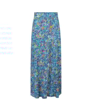 50% Cotton, 50% Viscose. Fabric: Jersey. Design: All-Over Print, Floral. Fabric Technology: Breathable, Lightweight, Soft, UV Protection. Length: Ankle. Sun Rating: UPF 50+.