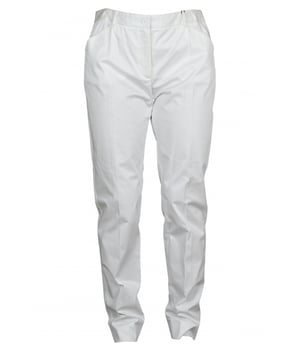 Weiße Dolce & Gabbana Hose.Taschen vorne und hinten.Reißverschluss vorne.97 % Baumwolle und 3 % Elasthan.Made in Italy.