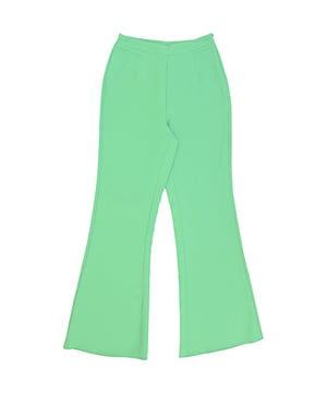 Elevate your wardrobe with the Saint Genies Women's Green Tailored Trouser Co-ord. This chic ensemble features a tailored blazer and matching trousers, both crafted from a soft-touch fabric that offers both comfort and style. The vibrant green hue adds a pop of color, making it a standout choice for various occasions. Whether you're heading to a professional setting or a casual outing, this co-ord set provides versatility and a polished look.