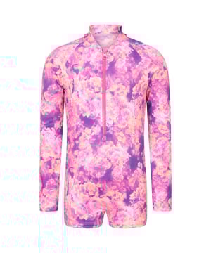Fabric: Stretch. Design: Abstract. Neckline: Crew Neck. Fastening: Front Zip, Pull-On. Fabric Technology: Lightweight. Lining Material: 100% Polyester. Outer Materials: 83% Polyester, 17% Elastane. Please Note: Keep Away From Fire. Sleeve-Type: Long-Sleeved, Raglan.