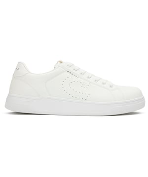 Witte Cruyff Terrace sneakers voor heren, gemaakt van synthetisch materiaal en een rubberen zool. Voorzien van: Cruyff-merk, cupzool en gewatteerde kraag.