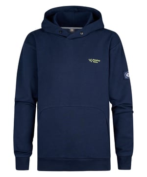 Einfarbiger Hoodie mit Logoplakette am Arm. Dieser Hoodie hat eine Kapuze , eine Kängurutasche und gerippte Ärmelbündchen. Hergestellt aus 95 % Baumwolle und 5 % Elasthan für eine bequeme Passform mit einem gewissen Stretchanteil. Der Print auf Brust und Rücken und das Logo-Badge auf dem Arm sorgen für einen coolen Look. In mehreren Farben erhältlich. Einfarbiger HoodieLockere PassformMini-Petrol-Logo auf der BrustPrint auf Brust und RückenKapuze und KängurutascheLogo-Badge auf dem Arm95 % Baumwolle, 5 % Elasthan