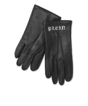 Details machen den Unterschied. Entdecken Sie die Weichheit dieser Lederhandschuhe mit dem unverwechselbaren Plein-Touch.   Weichstes Nappa   Gothic Plein am Handgelenk   Innenfutter aus reinem Kaschmir