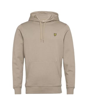 Manténgase cómodo y elegante con esta sudadera con capucha beige de la marca Lyle & Scott. Perfecto para cualquier ocasión, esta es la manera ideal de expresar tu estilo individual sin sacrificar la comodidad. ¡Mímate con este básico elegante hoy!, Sudadera con capucha beige de Lyle & Scott, Hecho en India, 100% algodón, Logotipo de la marca en el pecho, Ajuste regular, Se ajusta a la talla real, Insignia de la marca en la parte delantera izquierda del pecho., Sudadera con capucha color caqui ahumado