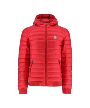 Great athletes also have their down jacket! COLIN takes up all the codes that appeal to lovers of comfort and sportswear  while offering the protection of the padding filled with feathers and ultra light down from JOTT. Fitted cut  well-covering hood  slanted zipped pockets and elasticated edges at the bottom and sleeves.