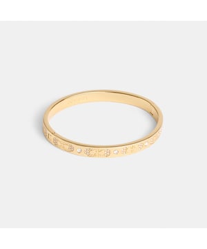 Kissing C Pave Hinged Bangle,  Length: 6.00 cm,  Height: 5.50 cm