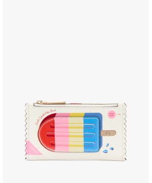 Snack Bar Small Slim Bifold Wallet,  Snack Bar Small Slim Bifold Wallet, 6 Cc Slots, Id Window, 2 Slip Pockets, Zip Compartment,  Width: 14.00 Cm,  Height: 8.00 Cm