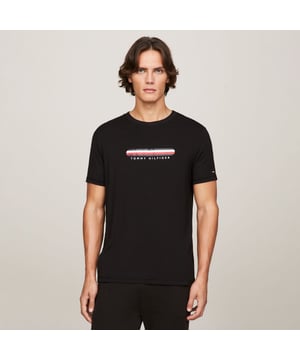 Crewneck.Short sleeves.Print logo on chest.Regular fit.