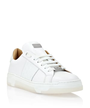Discover the uniqueness of these bicolor lo-top sneakers. Look at the details.   Nappa upper with contrasting colored rubber details   A contrasting colored strap    Contrasting collar   Hi-tech, ergonomic, ultra lightweight, shock-absorbing rubber midsole   Molded outsole for maximum grip    Padded nappa lining and removable insole