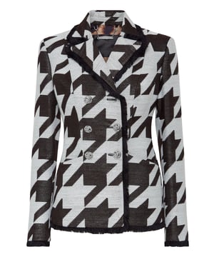 Blazer PHILIPP PLEIN a cuadros de espiga. AJUSTE
