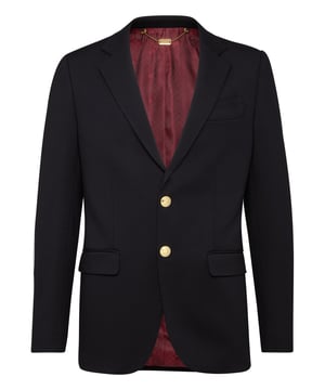 Deportiva y clásica, esta chaqueta de mezcla de jersey de viscosa elástica es un indispensable en cualquier armario. Este modelo de dos botones presenta todos los elementos básicos, incluso el emblemático león bordado en la parte posterior que aporta un toque único. Dos bolsillos con solapa. Botones de metal con logotipo. Dos aberturas en la parte posterior. Forro interior. Corte: Regular.