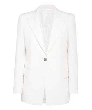 Verfraaid  Blazer van stretch polyester met enkele knoopsluiting en strasapplicaties van Skull&Bones op de rug. Comfortabele pasvorm en gewatteerde schouders. Juweelknoop.  Twee klepzakken. Binnenvoering.