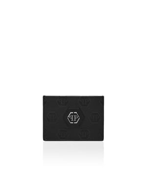 Demuestre su estilo con este tarjetero de piel con estampado en relieve.   Piel napa   Estampado de monogramas en 3D   Forro interior   Tamaño: alto 8 cm, ancho 10 cm