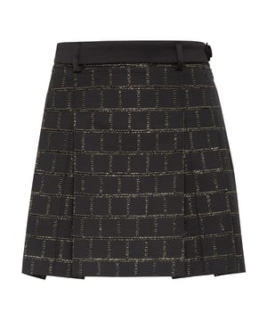 Philipp Plein Sartorial geplooide jacquard minirok.