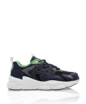 Estas runners unisex nacen de la creatividad del Plein Sport Lab con el objetivo de conjugar tecnología de vanguardia y un diseño único y sobresaliente.   Parte superior de malla y polipiel para una protección total.   Estructura envolvente para un ajuste estable y cómodo   Los cíficos de la marca son el parche cosido en el cuarto exterior   Logotipo y lengüeta en el contrafuerte del talón    Cordones tubulares bicolores   Parche de tigre cosido en la lengüeta   Entresuela de goma de alta tecnología que absorbe los impactos, ultraligera y ergonómica   Suela exterior estriada para un agarre óptimo   Forro interior