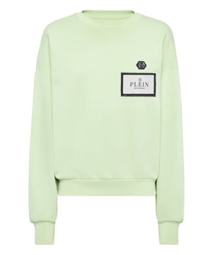 Defina su estilo con un toque de personalidad. Eche un vistazo a este forro polar de cuello redondo con detalles distintivos.   Suave forro polar de algodón   Etiqueta con logotipo cosida en el pecho izquierdo   Insignia con logotipo cosida en el pecho izquierdo   Dobladillos de punto elástico   Ajuste: Over