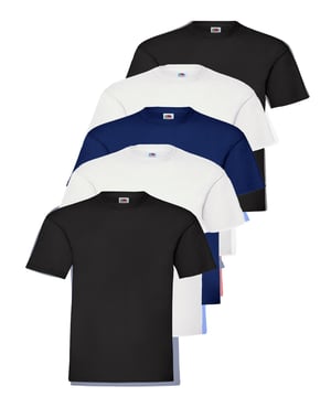 The Original Fruit of the Loom Short Sleeve T-Shirts for Boys and Girls feature a crew neck with a taped neckline for added comfort, twin needle stitching on the neck, sleeves, and hem, and are made from Belcoro yarn for a softer feel. Crafted from 100% premium cotton, these machine washable t-shirts are perfect for everyday wear.