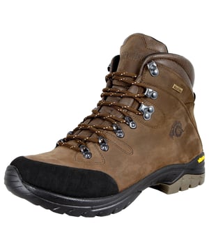 "GUGGEN Mountain Wanderschuhe HPM50
Du hast es satt, mit Hinblick auf eine verlässliche, sportliche Ausstattung Kompromisse einzugehen und befindest dich auf der Suche nach einem Modell, das dich weder im Zusammenhang mit mittelschweren Bergtouren noch bei Wanderungen im Stich lässt? Dieser Schuh von Guggen Mountain könnte dein neuer „Partner“ sein! Er überzeugt mit einem geringen Eigengewicht und bietet dir gleichzeitig einen hohen Nutzerkomfort. So macht jeder Ausflug in die Natur gleich noch ein wenig mehr Spaß!
Doch was bietet dir dieser Schuh noch? Funktionalität? Klar! Flexibilität? Immer! Jedoch handelt es sich bei diesem Modell zu guter Letzt auch um einen echten Blickfang! Die schlichte Eleganz ist einer der Gründe dafür, weswegen du bei deinen nächsten Ausflügen durchaus positiv auffallen wirst. Weitere Extras sind eine mit Gummi verstärkte Spitze und ein maximaler Halt, der nicht zuletzt durch die komfortable Stiefelform gewährleistet wird.

HIGH PERFORMANCE LINE
Die HIGH PERFORMANCE Line zeichnet sich durch beste Materialien und Verarbeitung aus und ist für den professionellen Einsatz bestimmt. Stiefel und Schuhe dieser Serie sind mit hochwertigen Sohlen ausgestattet (vorwiegend Sohlen der Marke Vibram) sowie werden größtenteils in Europa gefertigt. GUGGEN Mountain entwickelt diese Line kontinuierlich weiter um den stetig steigenden Anforderungen der Profi- sowie Hobbysportlern gerecht zu werden. Wir von GUGGEN Mountain sind davon überzeugt, dass unsere Produkte aus der HIGH PERFORMANCE Line dich begeistern werden.
Wasserdicht, dank neuerster Membrane?Verstärkten Fersenbereich?Verstärkte Schuhspitze mit Gummikappe?Geringes Gewicht von nur 622g (ein Schuh Größe EU 41)?Außenhaut aus Leder?Gefertigt in der EU?Vibram Sohle, Typ VIKING"