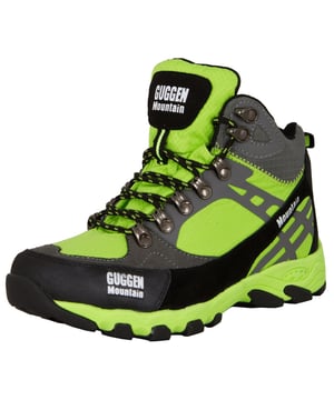 GUGGEN Mountain Frauen Wanderschuhe M011
Dieses Modell bietet dir die perfekte Verbindung zwischen einem leichten Eigengewicht und einer verlässlichen Verstärkung, die nicht nur ein angenehmes Gefühl gibt, sondern noch dazu für einen sicheren Halt und zusätzlichen Schutz steht.

Gerade dann, wenn du dich auf der Suche nach einem leichten Wanderschuh befindest, der super dazu geeignet ist, dich im Rahmen einfacher Wandertouren zu unterstützen, bist du mit diesem Modell aus dem Hause Guggen Mountain auf der sicheren Seite. Auch dann, wenn du in Zukunft planst, dich in dem Bereich Walking auszutoben oder verschiedene Spaziergänge noch komfortabler gestalten möchtest, sollte dieser Schuh in deinem Repertoire nicht fehlen.

Dieses Modell bringt lediglich 365 Gramm (ein Schuh) auf die Waage. Die Wahrscheinlichkeit, dass du während eines fordernden Spaziergangs also „vergisst“, dass du ihn überhaupt trägst, ist vergleichsweise hoch.

Zudem besticht dieses Modell durch ein ansprechendes Design, das keine Wünsche offenlässt, sondern vielmehr zahlreiche Kombinationsmöglichkeiten bietet. Dank der Verwendung von Leder bzw. Synthetik kannst du dir auch sicher sein, dass weder Reinigung noch Pflege dich vor größere Herausforderungen stellen werden. Im Gegenteil! Hier sicherst du dir ein verlässliches, stabiles Modell, auf das du nicht mehr wirst verzichten wollen! Kurz: ein Stiefel für viele Lebenslagen und auf der Basis einer erstklassigen Qualität für den hohen Anspruch.
 
WasserabweisendVerstärkten Fersenbereich Verstärkte Schuhspitze Geringes Gewicht von nur 365g (ein Schuh) Außenhaut aus Leder und Syntetik
