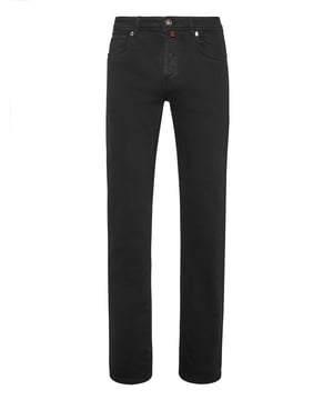 Eleva tu vestuario con estos vaqueros para hombre en azul oscuro.  Corte regular para la máxima comodidad  Único detalle de cremallera trasera para un toque moderno  Estilo versátil perfecto para cualquier ocasión  Fabricados para ofrecer durabilidad y un atractivo atemporal.