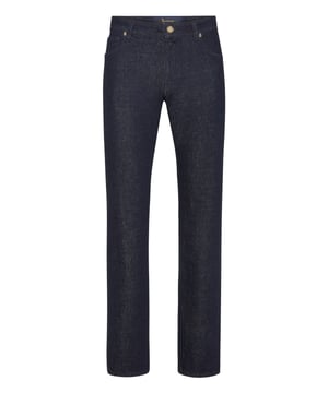 Verleihen Sie Ihrem Outfit etwas Lässiges und Originelles. Wir empfehlen Ihnen diese 5-Pocket-Hose aus Denim. Erfahren Sie mehr.                                                               stone washed Denim  Gesticktes Monogramm auf den Gesäßtaschen  Aufgenähtes Label mit Marke auf der Rückseite des Bunds  Einzelner Metallknopf  Nähte und Riegel in Ton  Passform: Regulär