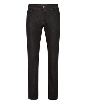 Elevate your style with our Super Straight Cut Black Jeans.  Crafted with luxurious cashmere for ultimate comfort.  Tailored fit that flatters every silhouette.  Versatile for any occasion, from casual outings to upscale events.  A timeless addition to your wardrobe, ensuring you stand out effortlessly.