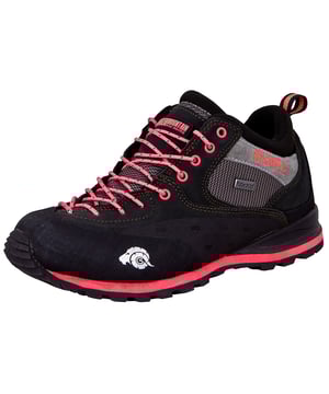 "Trekkingschoen PT 022 – F

Vrouwen houden natuurlijk van modieuze schoenen, en dat hoeft bij een trekkingschoen niet anders te zijn. Het beste voorbeeld van trendy schoenen is de PT 022 voor dames van de fabrikant Guggen Mountain. De schoen ziet er niet alleen geweldig uit, hij heeft ook veel te bieden.

Wie enthousiast is over lange wandelingen en gemakkelijke bergtochten, moet de wandelschoen eens nader bekijken. Het staat voor alles wat kwaliteit, comfort en flexibiliteit definieert. De PT 022 voor dames werd in het zwart-roze gehouden. Alleen al de antislip rubberen zool met roze accent is een echte blikvanger.
Daarnaast zijn er de gekleurde veters, die de schoen zijn onvergelijkbare uitstraling geven. Het bovenwerk is gemaakt van leer, het binnenmateriaal is synthetisch. Het verwerkte suède brengt net dat beetje extra, wat de schoen een nobele uitstraling geeft.
Bijzonder is ook dat de drager de veters tot aan de teen kan strikken, wat de grip en duurzaamheid ten goede komt. Een versterkte rubberen neus zorgt ervoor dat de PT 022 niet te snel verslijt en dat er nog meer grip wordt bereikt.

De trekkingschoen van Guggen Mountain beschikt over diverse uitstekende eigenschappen, zoals flexibiliteit, comfort en extreem lange levensduur. Uiteraard werd ook aan waterbestendigheid en ademend vermogen gedacht.

De trekkingschoen combineert dus alles wat een goed en modieus ogend product maakt. Bovendien is de schoen middelstijf, wat een voordeel is bij het wandelen. De platte hakvorm en de hakhoogte van slechts twee centimeter komen het comfort ten goede. Zo krijgt de drager alles wat een geweldige trekkingschoen moet hebben.

Kenmerken:

    oppervlaktemateriaal: leer
    Binnenmateriaal: synthetisch
    Zool: rubber
    Sluiting: schoenveters
    Hakhoogte: 2 cm
    Hakvorm: plat
    Materiaalsamenstelling: leer - synthetisch
    Waterdicht dankzij het nieuwste membraan
"