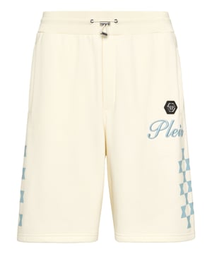 Descubra la originalidad de estos pantalones de chándal de forro polar de mezcla de algodón decorados con detalles únicos.   Mezcla de algodón polar   Bordados y estampados   Parche con logotipo   Bolsillos con aberturas   Cintura acanalada con cordón de ajuste de tope