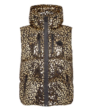 Entdecke diese wattierte und isolierende ärmellose Jacke mit Kapuze, die sich für das Training nach dem Sport eignet. Warm, leicht und optimaler Schutz.   Geflecktes, mit Folie bedrucktes, wattiertes und gestepptes Nylon    The Brand-Aufdruck auf dem Rücken   Die Kapuze kann zu einem schützenden hohen Kragen umgeschlagen werden   Wasserdichter Reißverschluss auf der Vorderseite und an den Taschen    3D-Silikonaufnäher auf der linken Brust   Gummizug am unteren Saum   Innenfutter   Synthetische Isolierung