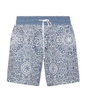 Am Strand oder am Pool, aber immer mit lebendiger Bademode von Billionaire. Entdecken Sie die Details dieser Boxershorts zum Schwimmen.   Ganzflächig bedrucktes Polyester   Zwei Eingrifftaschen   Bund mit Kordelzug   Mesh-Futter