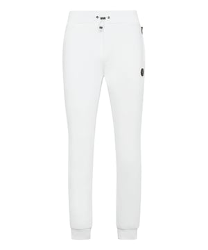 Estos joggers son el complemento perfecto para alcanzar tus objetivos. Comodidad y rendimiento se suman al estilo de Plein Sport.   Forro polar de algodón   Cintura elástica con inserción de nailon y cordón de ajuste   Dos bolsillos con aberturas   Corte holgado para una mayor comodidad   Puños inferiores de punto elástico