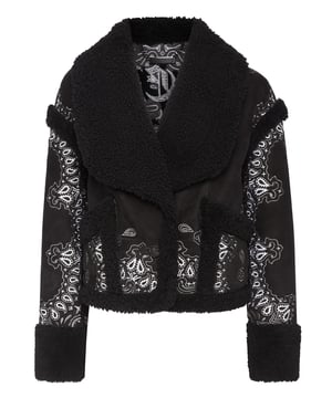 Abrigo de piel de borrego PHILIPP PLEIN de la colección Paisley Bandana.